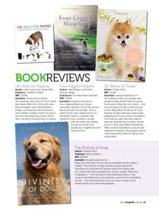 bookREVIEWS Life Skills for Puppies Four-legged Miracles  52 Weeks of Treats