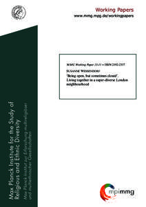 Politics / Affirmative action / Sociology of culture / Democracy / Pluralism / Cultural competence / Cultural diversity / Civic virtue / London Borough of Hackney / Cultural studies / Identity politics / Sociology