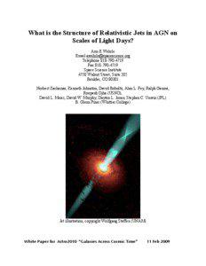 What is the Structure of Relativistic Jets in AGN on Scales of Light Days? Ann E.Wehrle