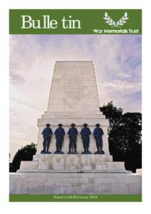 Bulletin  Number 64 February 2015 War Memorials Trust works to protect and conserve all war memorials within the UK