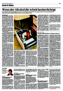 43  Tages-Anzeiger – Montag, 15. Februar 2010 Sozial & Sicher