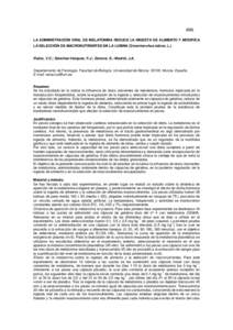 (CO) LA ADMINISTRACIÓN ORAL DE MELATONINA REDUCE LA INGESTA DE ALIMENTO Y MODIFICA LA SELECCIÓN DE MACRONUTRIENTES EN LA LUBINA (Dicentrarchus labrax, L.) Rubio, V.C.; Sánchez-Vázquez, F.J.; Zamora, S.; Madrid, J.A.