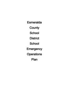 Esmeralda County School District School Emergency