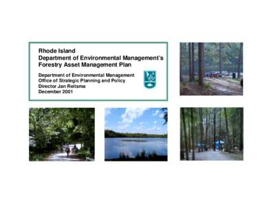 RI DEM/Strategic Planning and Policy- Forest Environment Asset Management Plan