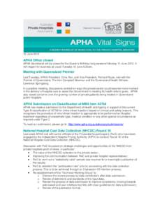 Nursing / Patient safety / American Public Health Association / Queensland Health / Health care / Department of Health / Medicine / Health / Hospice