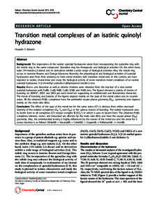 Transition metals / Chlorides / Metal halides / Coordination complex / Ligand / Palladium(II) chloride / Copper(II) chloride / Metal salen complexes / Chemistry / Coordination chemistry / Inorganic chemistry