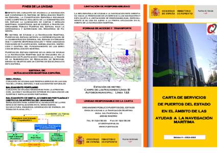 FINES DE LA UNIDAD Respecto del conjunto de ayudas a la navegación que conforman el Sistema de Señalización Marítima Español, la Constitución Española reconoce como competencia exclusiva de la Administración del 