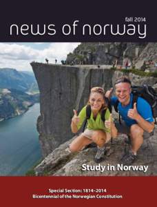 fall[removed]news of norway Study in Norway Special Section: 1814–2014