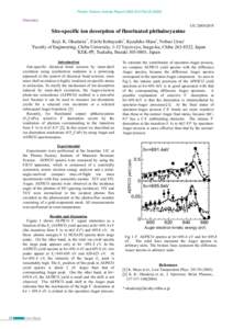 Materials science / Condensed matter physics / Environmental chemistry / Quantum electrodynamics / Spectroscopy / Auger effect / XANES / Photon / Mass spectrometry / Physics / Scientific method / Science