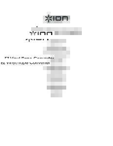 EZ Vinyl/Tape Converter: Quickstart Guide