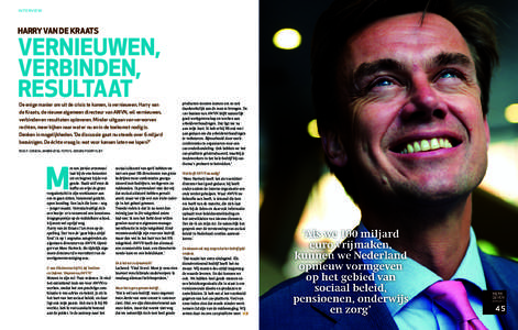 interview  HARRY VAN DE KRAATS VERNIEUWEN, VERBINDEN,