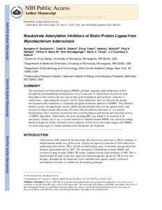 NIH Public Access Author Manuscript Chem Biol. Author manuscript; available in PMC 2012 November 23.