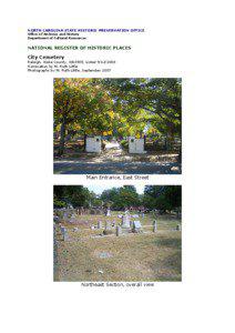 Granite / National Register of Historic Places / Wake County /  North Carolina / New York / Cemetery / Headstone / Raleigh /  North Carolina
