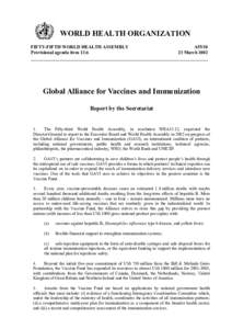 Public health / Vaccines / GAVI Alliance / Poliomyelitis eradication / Jean Marie Okwo Bele / Hib vaccine / Vaccination / Health / Medicine