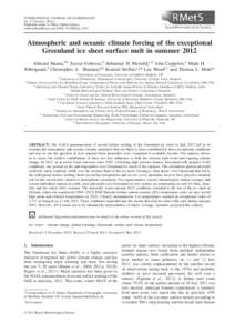 INTERNATIONAL JOURNAL OF CLIMATOLOGY Int. J. ClimatolPublished online in Wiley Online Library (wileyonlinelibrary.com) DOI: jocAtmospheric and oceanic climate forcing of the exceptional