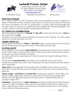 Lochardil Primary School Lochardil Road, Inverness, IV2 4LB Tel[removed]Fax[removed]Head Teacher: Lynne Caddell www.lochardilprimary.org.uk