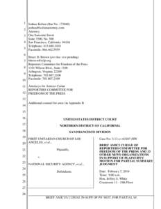 Privileged communication / Journalism sourcing / Amicus curiae / Shield laws in the United States / James Risen / Branzburg v. Hayes / Reporters Committee for Freedom of the Press / Freedom of the press / CNN / News media / Law / Journalism