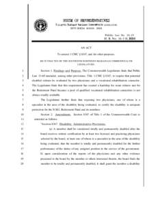 HOUSE OF REPRESENTATIVES SIXTEENTH NORTHERN MARIANAS COWONWEALTIJ LEGISLATURE SIXTH SPECIAL SESSION, 2008 Public Law No[removed]