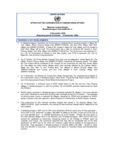 UNITED NATIONS  OFFICE FOR THE COORDINATION OF HUMANITARIAN AFFAIRS
