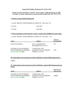 North Central Association of Colleges and Schools / Illinois State University / WGLT / Internship / Normal /  Illinois / Bloomington /  Illinois / McLean County /  Illinois / Geography of Illinois / Illinois