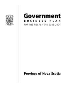 Government Business Plan  Government B U S I N E S S  P L A N