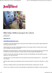 Billy helps children prepar...