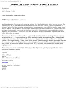 Corporate Credit Union Guidance Letter -2001_04