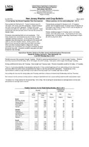 United States Department of Agriculture National Agricultural Statistics Service New Jersey Field Office Cooperating with New Jersey Department of Agriculture Agricultural Marketing Service U.S. Department of Commerce/N.