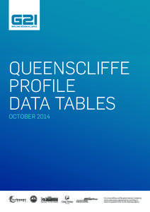 QUEENSCLIFFE PROFILE DATA TABLES OCTOBER[removed]G21 is an alliance of the government, industry