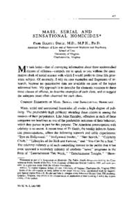 Law enforcement / Psychopathy / Serial killer / Robert Ressler / Jack the Ripper / Mass murder / International serial murder / Offender profiling / Murder / Crime / Criminal law