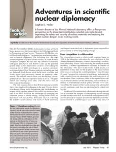 Nuclear proliferation / Energy conversion / Nuclear program of North Korea / Nuclear Non-Proliferation Treaty / Siegfried Hecker / Los Alamos National Laboratory / Nuclear power / Plutonium / Nuclear reactor / Energy / Nuclear technology / Nuclear weapons