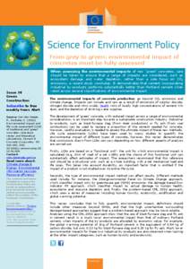 From grey to green: environmental impact of concretes must be fully assessed Issue 38 Green Construction