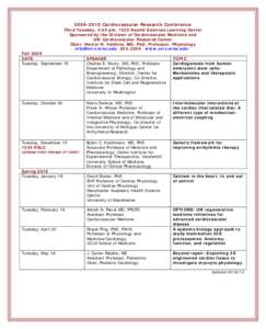 Cardiovascular Research Conferences