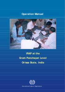 Operation Manual  IRAP at the Gram Panchayat Level Orissa State, India