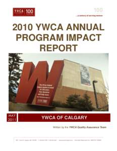 2010 YWCA ANNUAL PROGRAM IMPACT REPORT MAY 2011