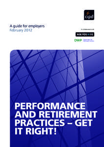 A guide for employers February 2012 in collaboration with  PERFORMANCE