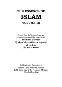 Islamic eschatology / Christian eschatology / Prophets of Islam / Islam in India / Ahmadiyya / Prophethood / Jesus in Islam / Seal of the prophets / Messiah / Religion / Belief / Messianism