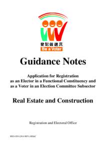 Voter registration / Electoral roll / Electoral registration / Legislative Council of Hong Kong / Hong Kong Special Administrative Region passport / Accountability / Elections / Politics / Government