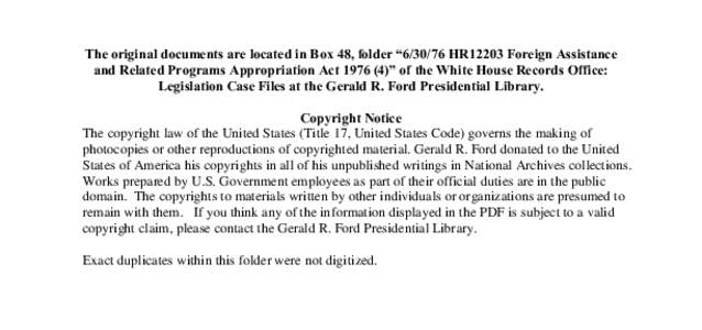 [removed]HR12203 Foreign Assistance and Related Programs Appropriation Act[removed])