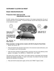 BMW SRI Manual Reset 2001