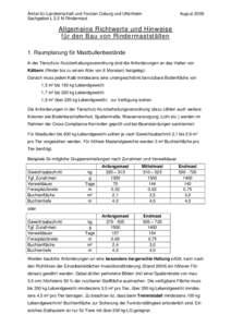 Ämter für Landwirtschaft und Forsten Coburg und Uffenheim Sachgebiet L 2.2 M Rindermast