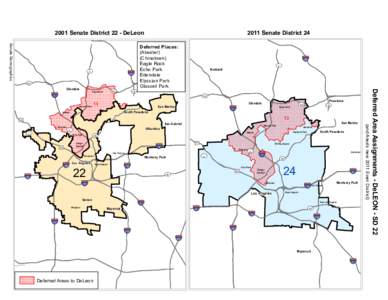 2001 Senate District 22 - DeLeon Senate Demographics 2 S T