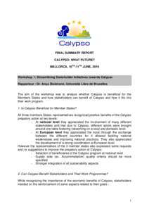 Calypso / Tourism / Botany / Human behavior / Culture / Fisheries science / RV Calypso / Calypso music