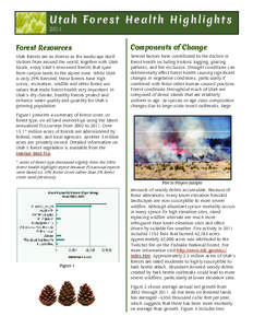 Utah Forest Health Highlights 2011 Forest Resources  Components of Change