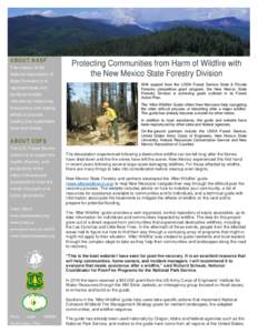 ABOUT NASF The mission of the National Association of State Foresters is to represent state and territorial forester