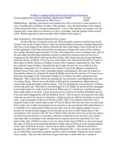 Southern Campaign American Revolution Pension Statements Pension application of George McDaniel (McDonald) S36099 fn15NC Transcribed by Will Graves[removed]Methodology: Spelling, punctuation and grammar have been correct