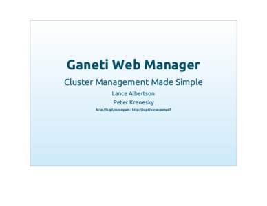 Ganeti / Open Source Lab / DRBD / Hypervisor / Hyper-V / System software / Software / Virtual machines