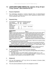 Microsoft Word - Shire- 7-3 lisdexamfetaminePSD  final.docx