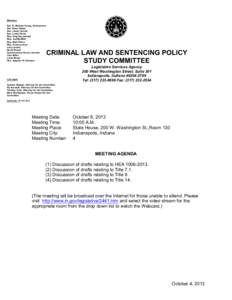 NT[removed]Criminal Law and Sentencing Policy Study Committee