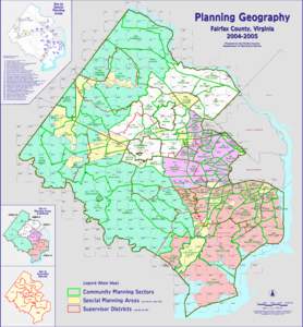 Planning Sector Map Displaying Major Roads
